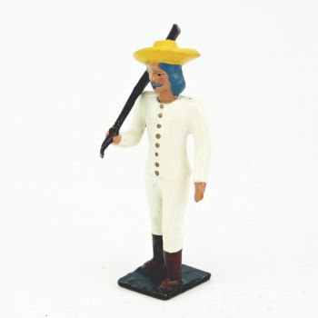 cow-boy, fusil sur l'épaule