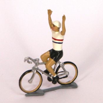 cycliste du Tour de France, Maillot Hollandais bras en l'air (Hollande)