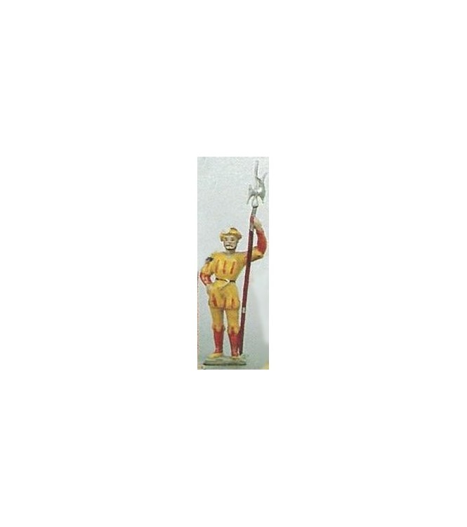 Hallebardier, tenue Jaune et Rouge (anc. 0012-1)