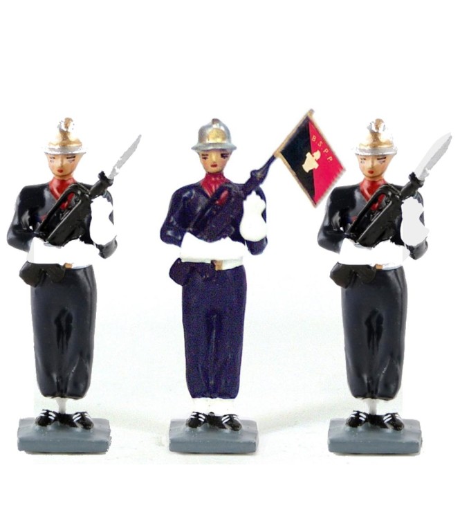 Garde au fanion des Pompiers (ens. de 3 p.)