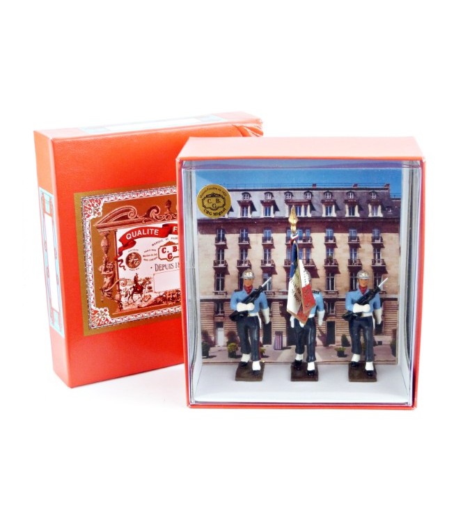 Garde au Drapeau de la BSPP (3 p.) en coffret
