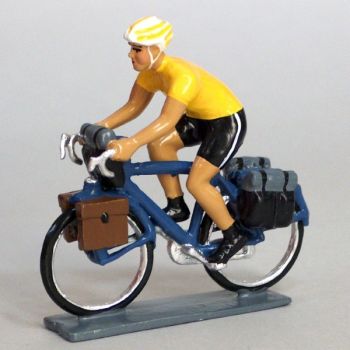 Cyclotouriste (Cyclo-randonneur), t-shirt jaune
