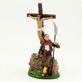 Vendéen (ou Chouan) devant calvaire
