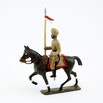 cavalier des hindous kakis à cheval