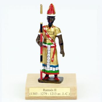 Ramsès II sur socle bois