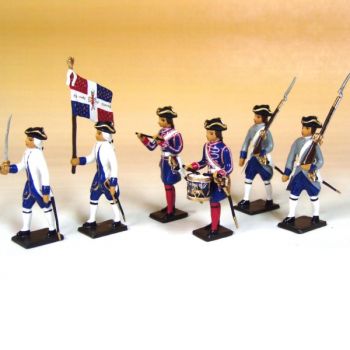Compagnies Franches de la Marine, ensemble de 6 p.