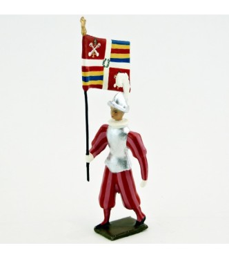 porte-drapeau des Gardes suisses du Pape