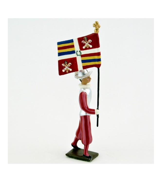 porte-drapeau des Gardes suisses du Pape
