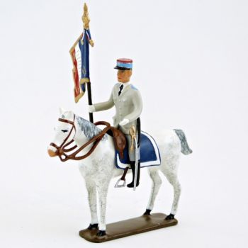 porte-étendard de l'EAABC à cheval