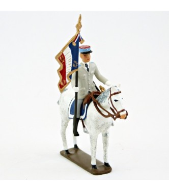 porte-étendard de l'EAABC à cheval