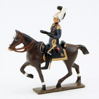 officier à cheval du génie de la garde