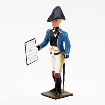 officier du Génie (Empire Napoléonien) avec carte