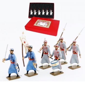 Zouaves pontificaux (1870), coffret de 6 figurines