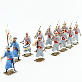Zouaves pontificaux (1870), ensemble de 12 figurines
