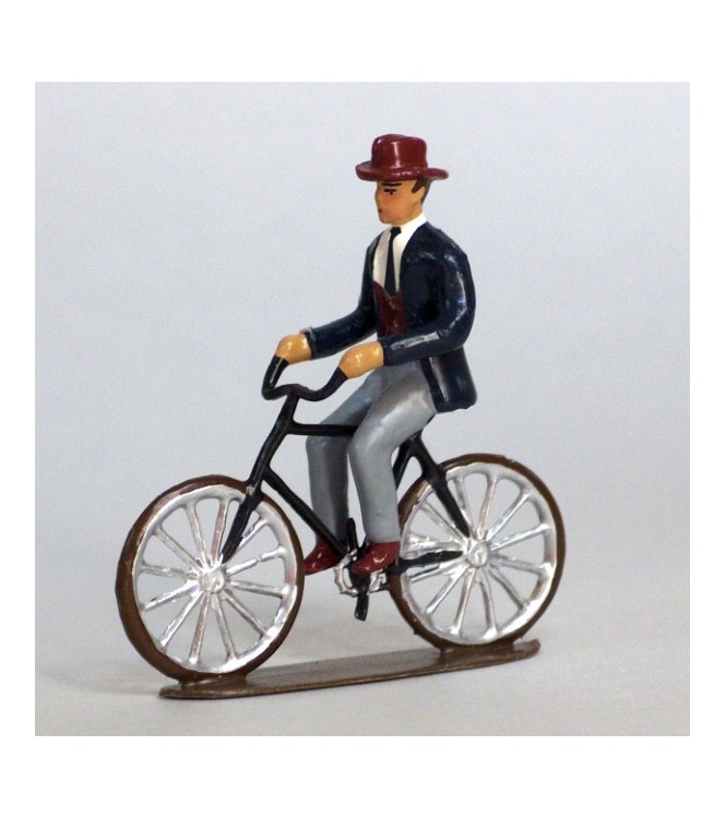 Homme à bicyclette (Paris 1900)