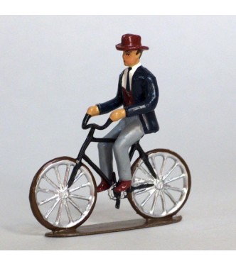 Homme à bicyclette (Paris 1900)