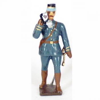 officier des Transmissions (sapeurs t&eacute;l&eacute;graphistes) en B.H. avec combin&eacute;