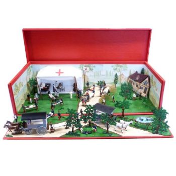 tr&egrave;s grand diorama &laquo; les Man&oelig;uvres du Service de Sant&eacute; &raquo;
