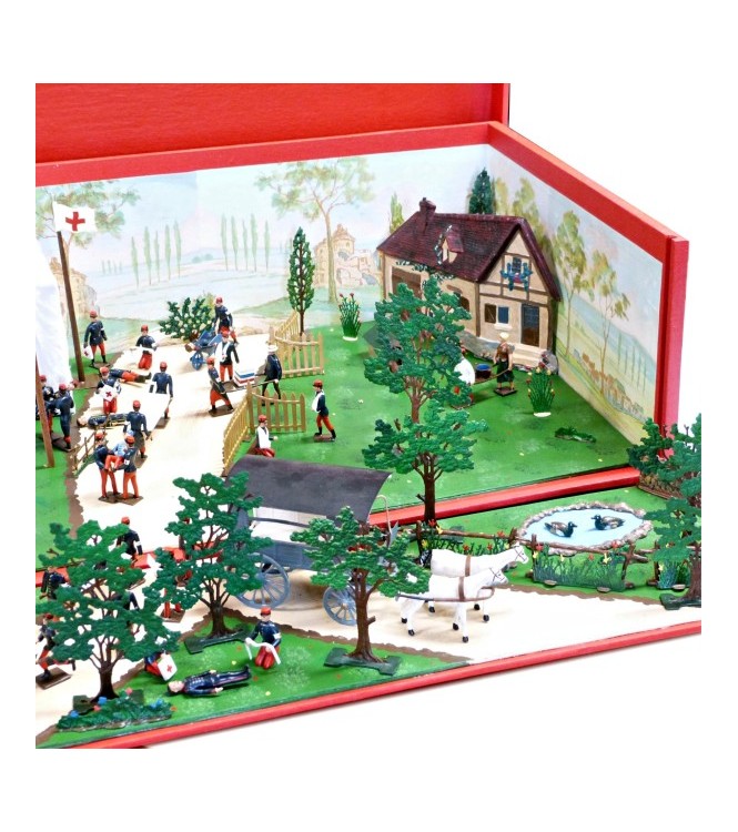 très grand diorama « les Manœuvres du Service de Santé »