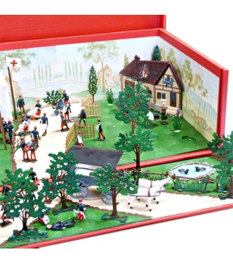 très grand diorama « les Manœuvres du Service de Santé »