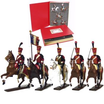coffret de 5 cavaliers - Hussards 6ème rgt (1808)