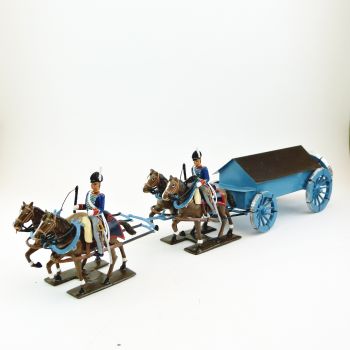 Caisson Anglais, attelage 4 chevaux