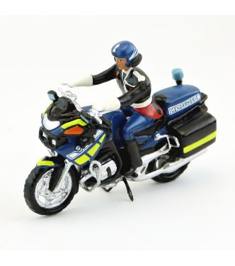 motard de gendarmerie en tenue d'honneur (vareuse) sur moto BMWR1200RT