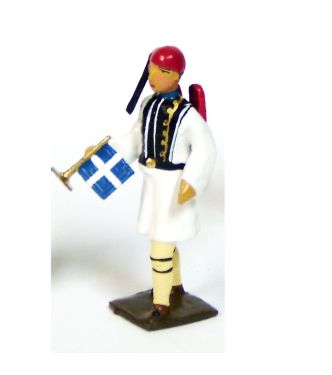 clairon des Evzones (Grèce) en grande tenue