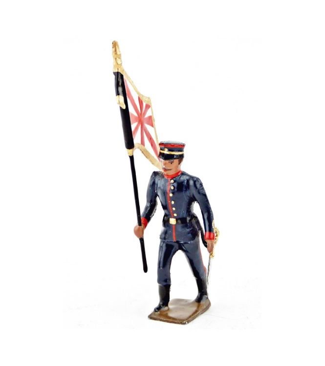 drapeau de l'infanterie japonaise au défilé