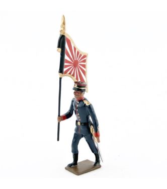 drapeau de l'infanterie japonaise au défilé