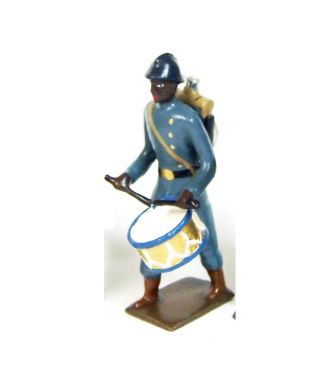 tambour des tirailleurs sénégalais, tenue bleu horizon