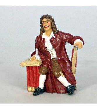 Molière assis dans son fauteuil