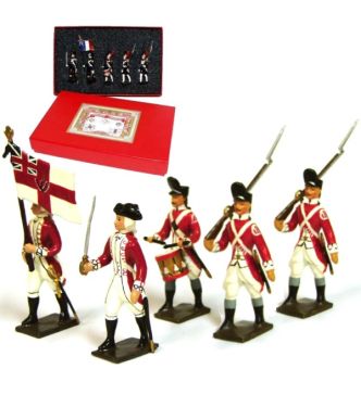 Grenadiers anglais 33e rgt, coffret de 5 figurines