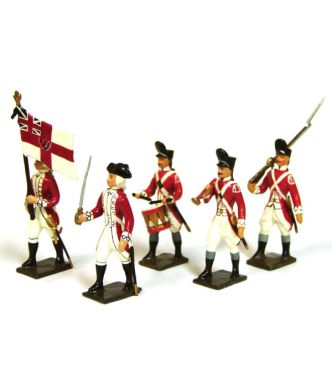 Grenadiers anglais 33e rgt, esemble de 5 figurines