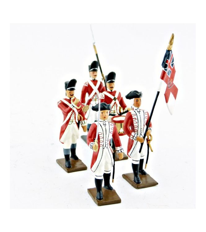 Grenadiers anglais 33e rgt, esemble de 5 figurines