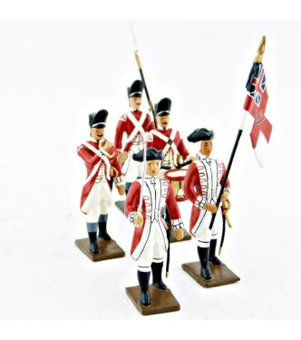 Grenadiers anglais 33e rgt, esemble de 5 figurines