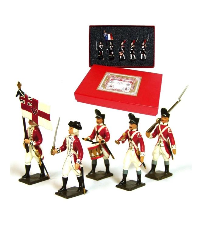 Grenadiers anglais 33e rgt, coffret de 5 figurines
