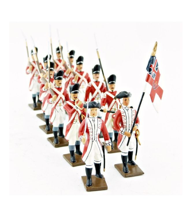 Grenadiers anglais 33e rgt, ensemble de 12 figurines