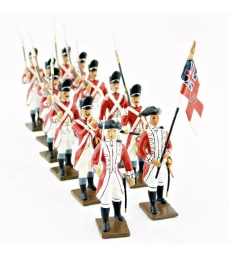 Grenadiers anglais 33e rgt, ensemble de 12 figurines