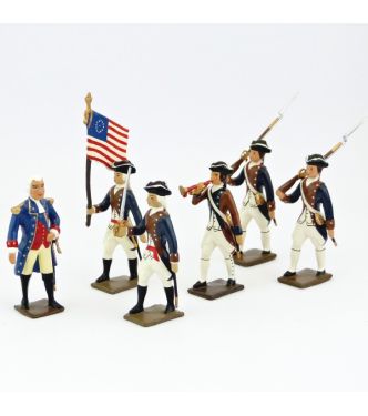 Etat de New-York New-JerseyetWashington, ensemble de 6 figurines
