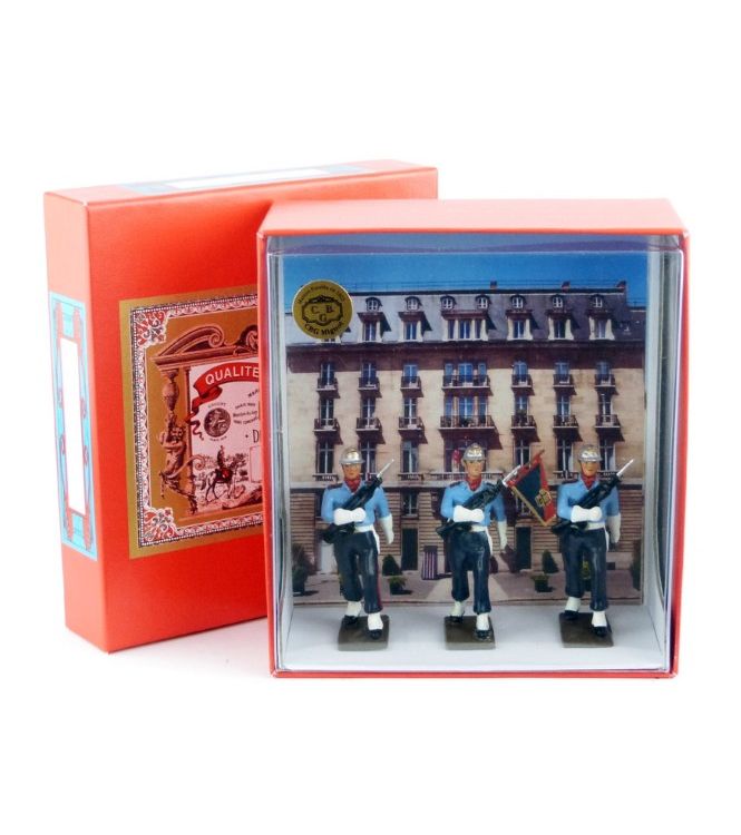 garde au fanion de la BSPP (3 p.) en coffret