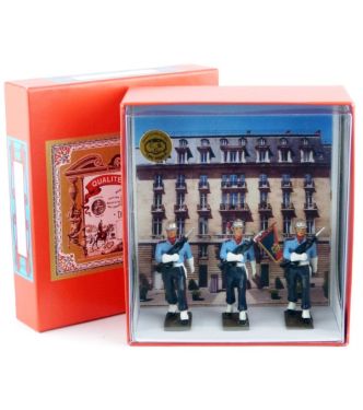 garde au fanion de la BSPP (3 p.) en coffret