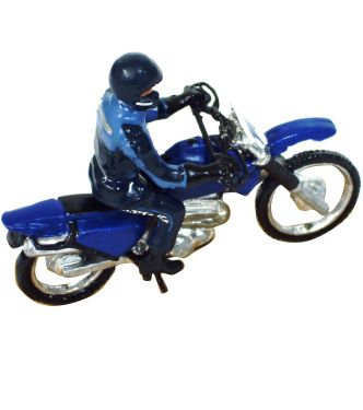 gendarme instructeur sur moto de cross (école de Fontainebleau)