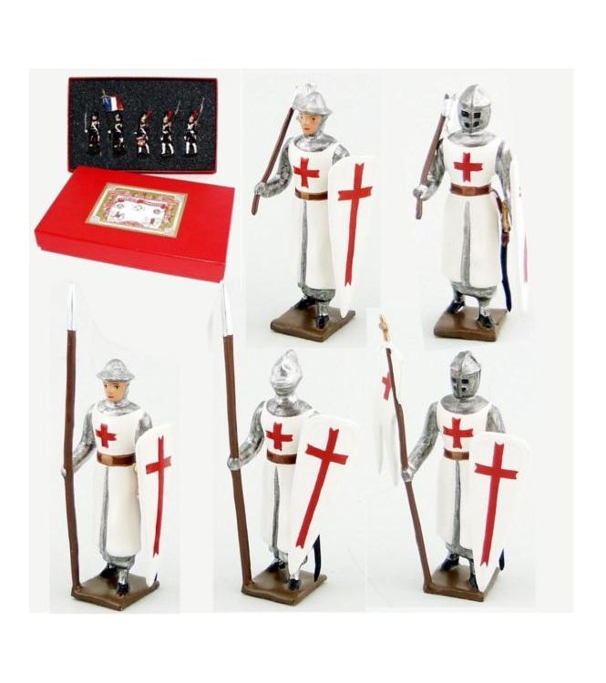 Templiers, coffret de 5 figurines