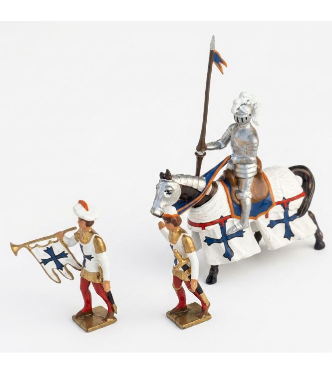 sir John de Bevercote et ses écuyers