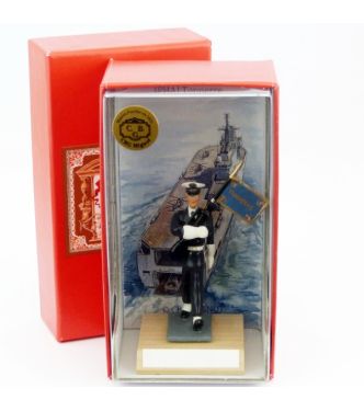 porte-Fanion du porte-hélicoptères Tonnerre en coffret de présentation