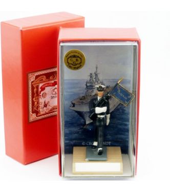 porte-Fanion du porte-hélicoptères amphibie Mistral en coffret de présentation