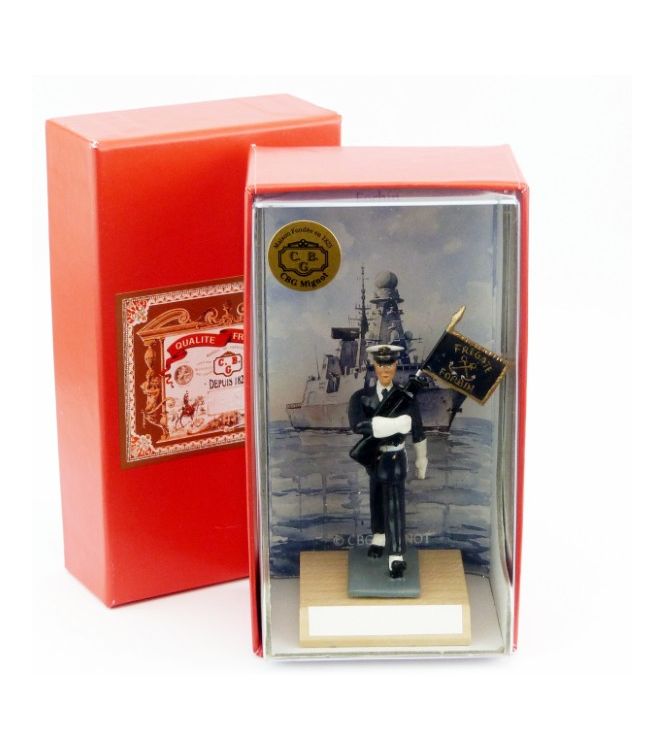 porte-Fanion de la frégate Forbin en coffret de présentation