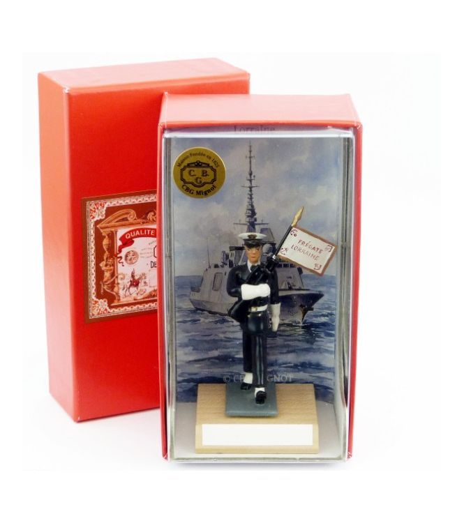 porte-Fanion de la frégate Lorraine en coffret de présentation