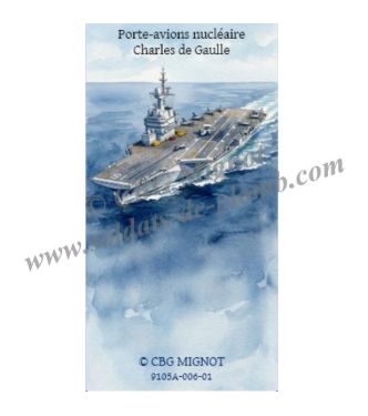 porte-Fanion du porte-avions Charles de Gaulle en coffret de présentation